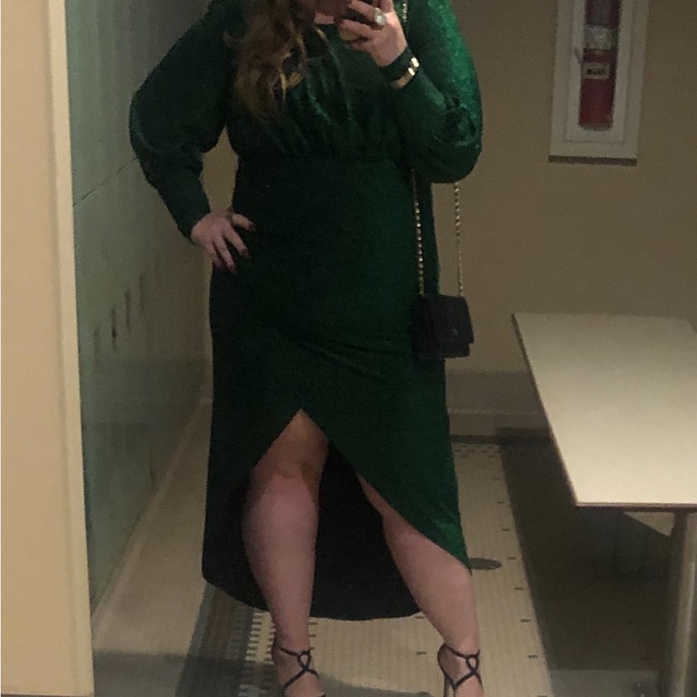 Eloquii Sparkling Green Dress